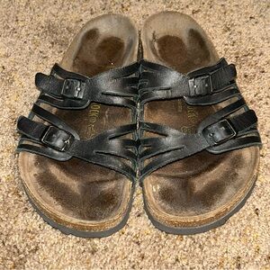 Black Strappy Birkenstock Sandals